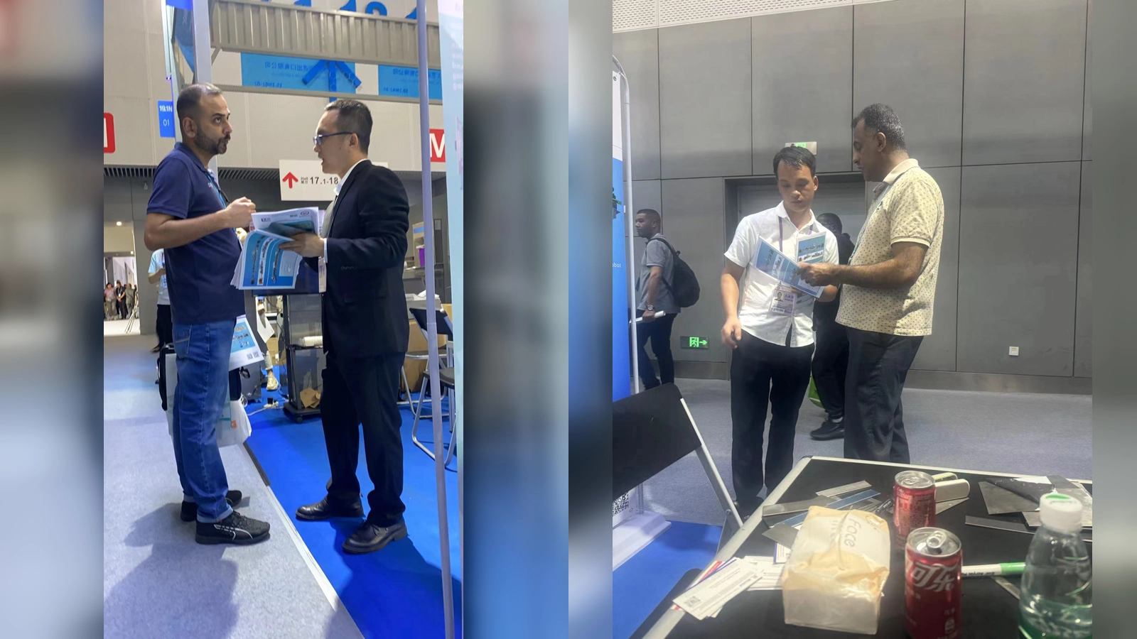 Visitantes en el stand de GLORY MACHINERY.