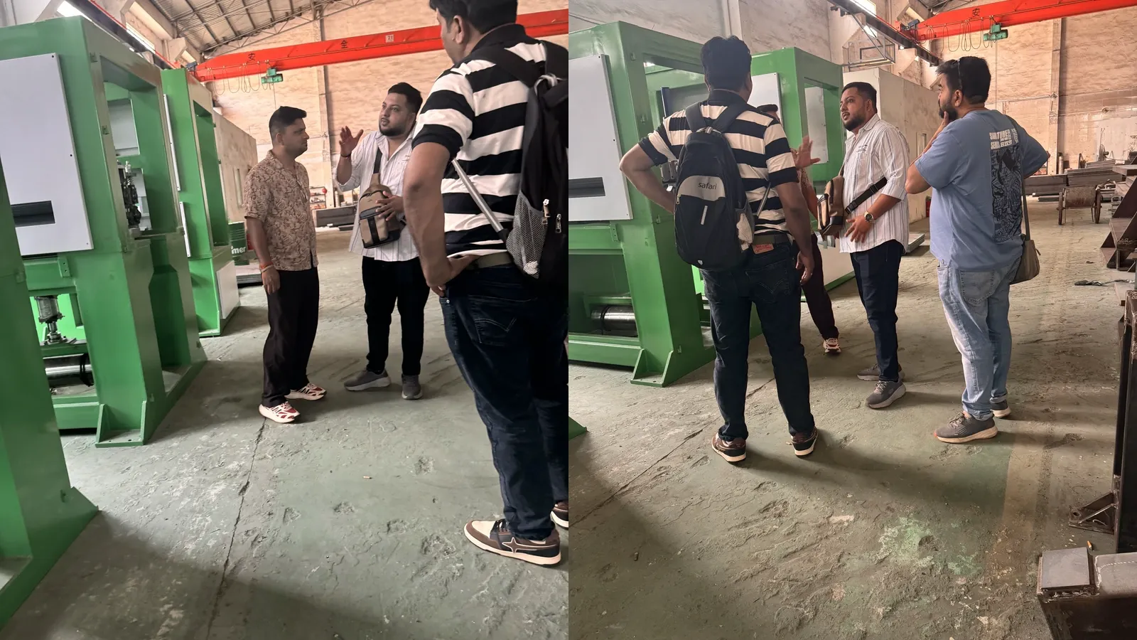 Delegación de AMIT India durante su visita a la planta de GLORY MACHINERY